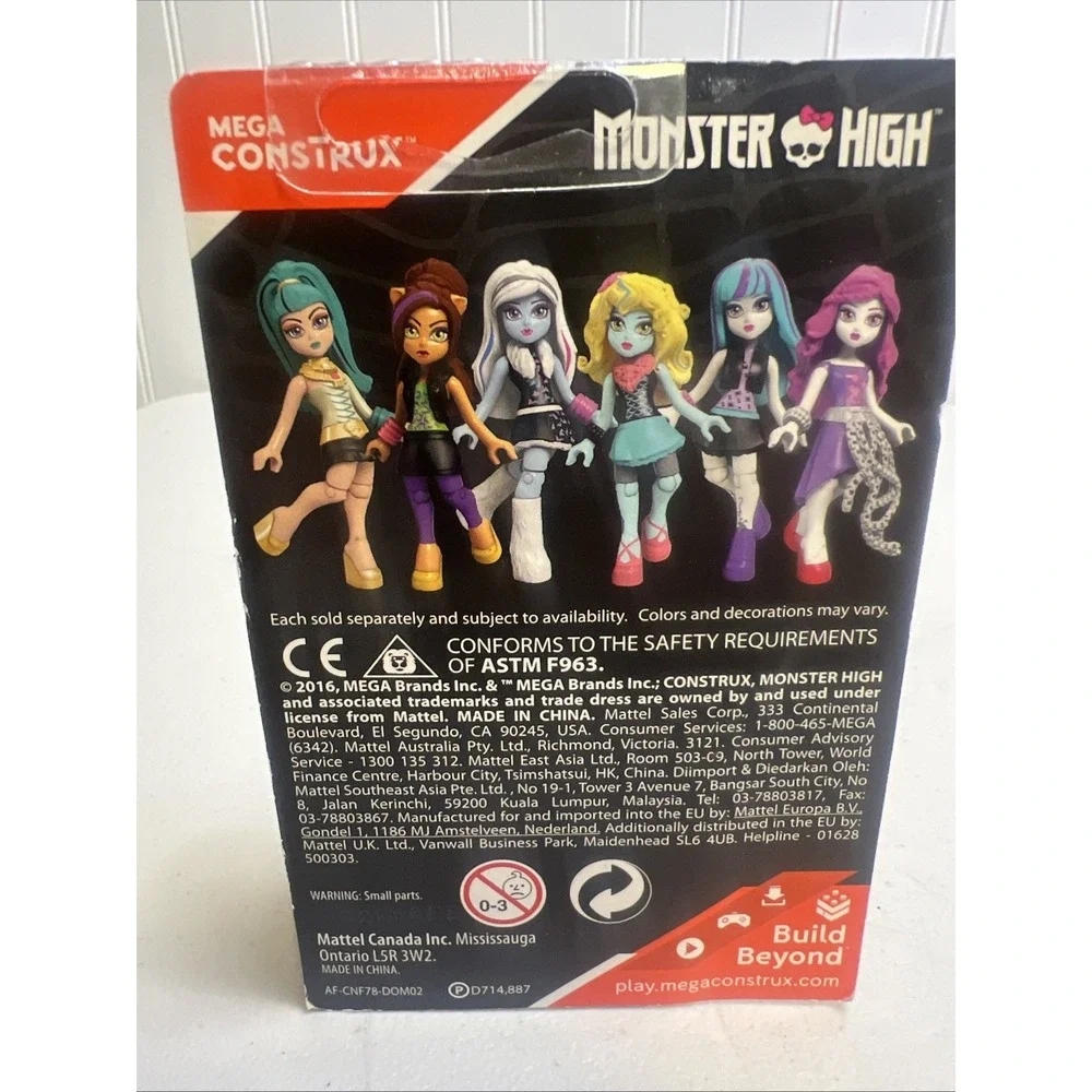 New Monster High Construx Clawdeen Wolf Series Collection 4 Mega Blocks